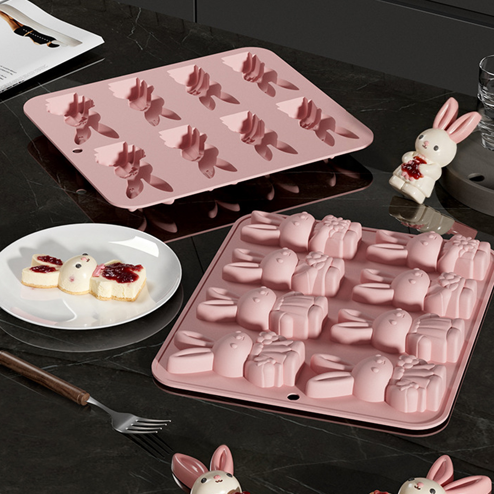 전문 케이크 몰드 토끼 모양 초콜릿 무스 트레이, 부활 - Bunny Cake Mold 리뷰 및 가격