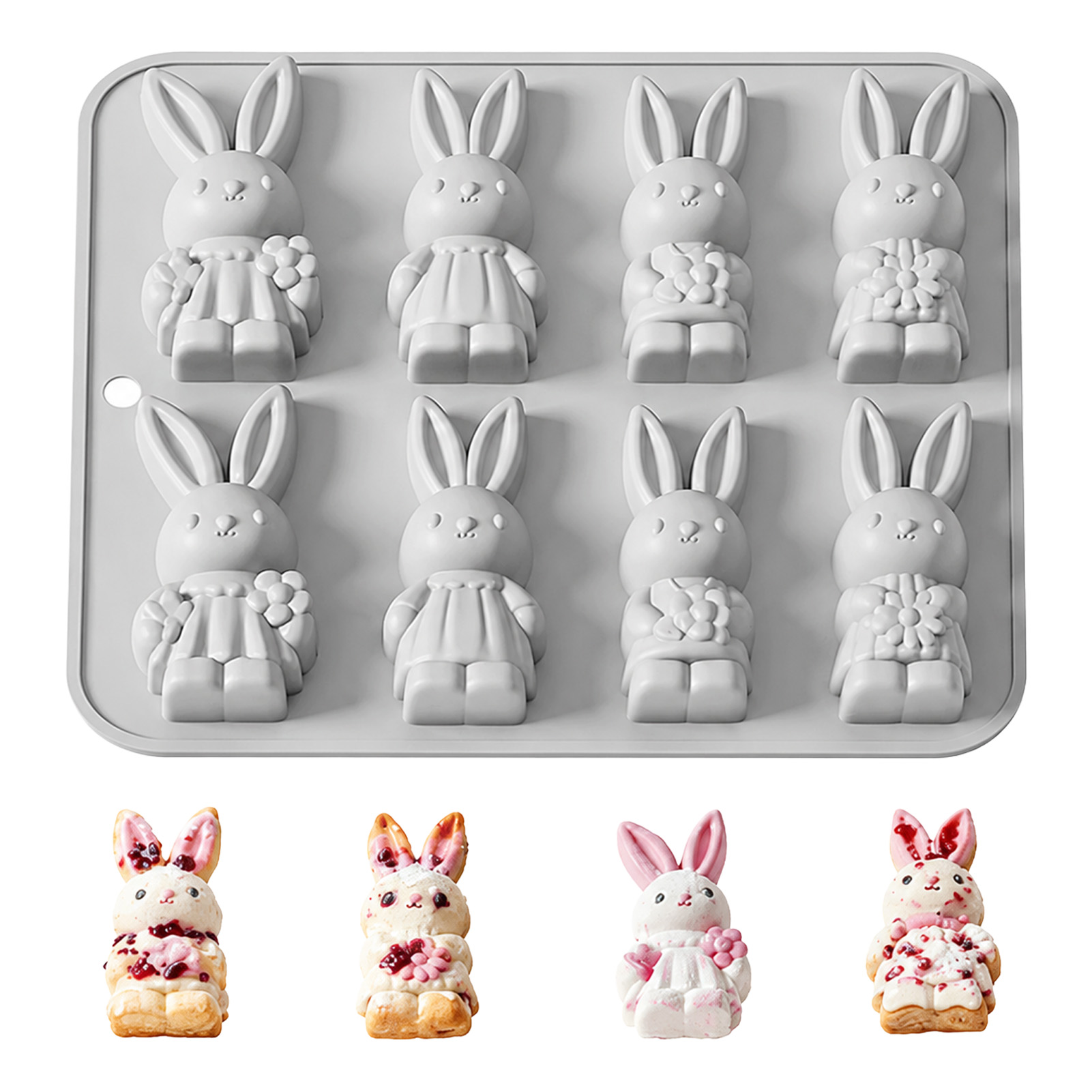 전문 케이크 몰드 토끼 모양 초콜릿 무스 트레이, 부활 - Bunny Cake Mold 리뷰 및 가격