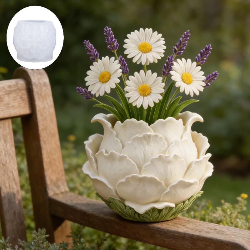 3D 수제 작약 꽃 화분 실리콘 몰드 DIY 고급 스타 - Potsticker Mold 리뷰 및 가격